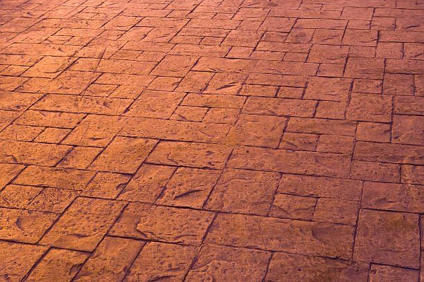 decorative stamped concrete texture in Miami
